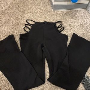 Euphoria bell bottom zip up pants